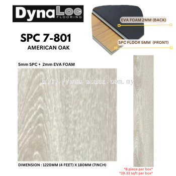 SPC Flooring SPC Click 7mm - American Oak  (SPC7-801)