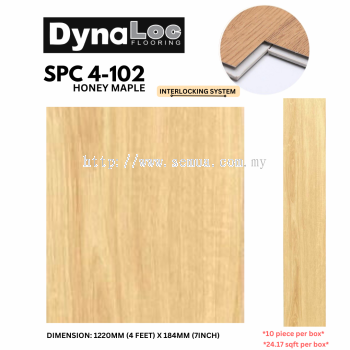 4mm SPC Click Flooring - Honey Maple ( SPC4-102 )