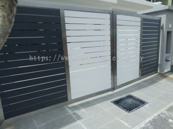 Stainless Steel Swing Gate With Full Aluminium