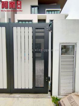 S.steel trackless gate&Fully aluminium trackless gate