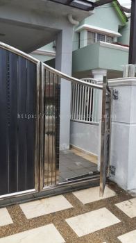 Stainless Steel Folding Gate and Fully Aluminum Plate