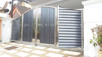 Stainless Steel Folding Gate and Fully Aluminum Plate