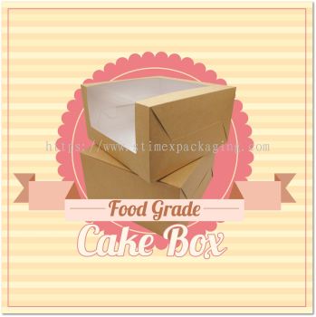 Cake Box 8"x8"x5" with L Shape Window 8寸x8寸x5寸 L 型窗口蛋糕盒