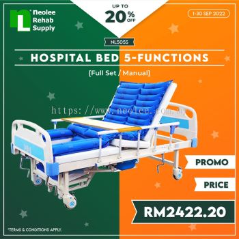 NL505S [Full Set] Hospital Bed 5 Functions (Manual)