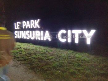 3D LED FRONLIT LANDMARK SIGNBOARD SUPPLY AT SETIA ALAM, BANDAR SUNWAY, SRI MUDA, SHAH ALAM