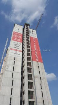 Sunsuria City Project Site Mesh Tarpaulin Install