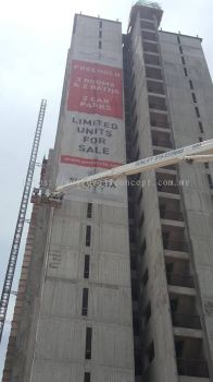 Sunsuria City Project Site Mesh Tarpaulin Install