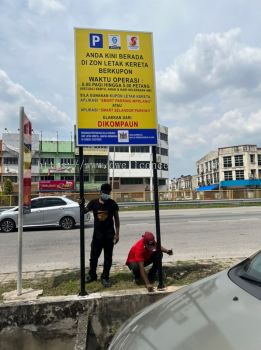 ROAD SIGNBOARD | STREET SIGNAGE | MUNICIPAL ROAD SIGN INSTALLATION AT BANDAR BARU KLANG, PULAU INDAH, TTDI