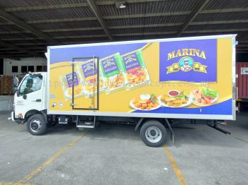 marina truck and box truck sticker full wrap