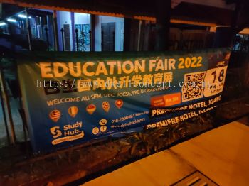 EDUCATION-BANNER PRINITNG BANNER INSTALL