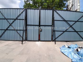 METAL DECK CONSTRUCTION HOARDING SIGNBOARD INSTALLATION ATSUBANG | USJ | TAIPAN | BANDAR SUNWAY