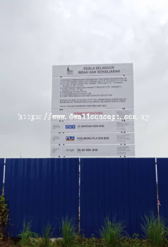 OUTDOOR CONSTRUCTION PROJECT SIGNBOARD AT KAMPUNG SUNGAI BULOH | JERAM | SELANGOR