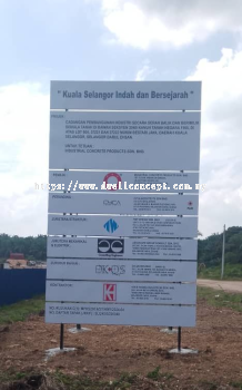 OUTDOOR CONSTRUCTION PROJECT SIGNBOARD AT BATANG BERJUNTAI | SELANGOR