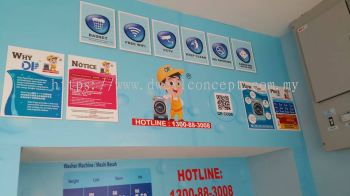 Printing and Install Sticker Wallpaper Dobi Papa - Dengkil