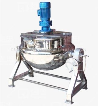 JACKETED STEAM COOKING TANK WITH TILTED STAND (CODE: 1100)