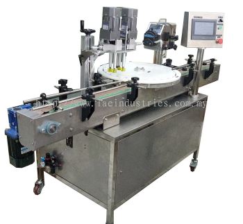 Automatic vape e-cigarette juice filling and capping machine