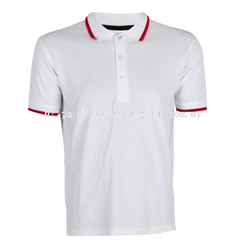 Unisex Cotton Polyester Blend Tipped Collar & Cuff Short Sleeve Polo Shirt QD 53