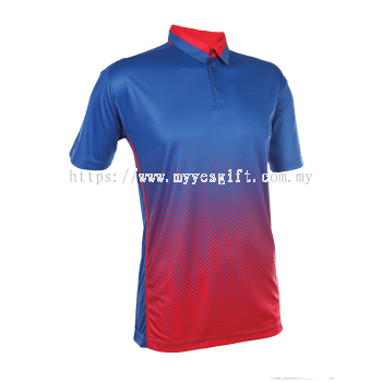 Unisex Sublimated Short Sleeve Polo Shirt QD 37