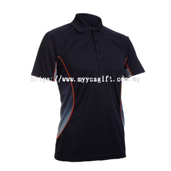 Unisex Microfibre Raglan Short Sleeve Polo Shirt (with sublimated design) QD 31