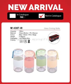 M 4387-III Glass Drinking Bottle
