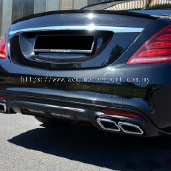 Mercedes Benz S-Class W222 rear trunk spoiler abs 
