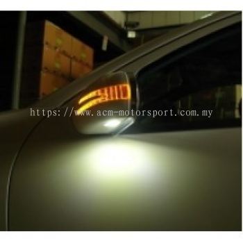 W211 07 Door Mirror Cover W/Arrow Style + Foot Lamp 