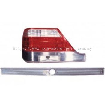 W140 95 Rear Lamp Crystal LED Clear/Red 