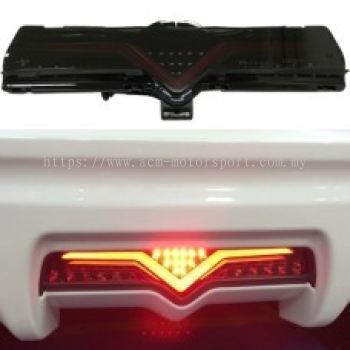 FT/GT 86 Rear Bumper Lamp W/LED + Light BarSmoke/Red Light Bar