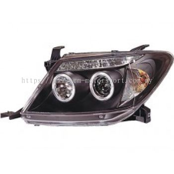 Hilux 04 Head Lamp Crystal Projector W/CCFL+LED..