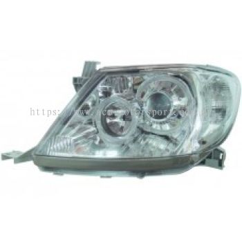 Hilux 04 Head Lamp Crystal Chrome Projector W/CCFL