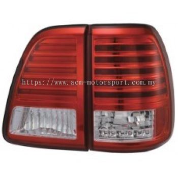 FJ100-98 Rear Lamp Crystal LED Red/Clear 