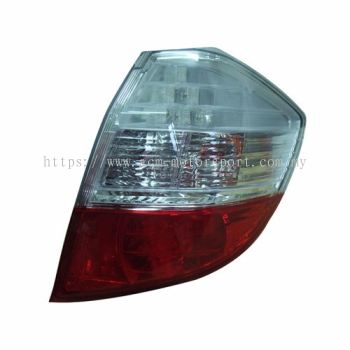 Jazz'08 Rear Lamp Crystal LED Clear/Red