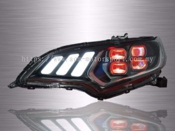 Honda Jazz GK6 Projector LED Head Lamp With Sequential Signal(V2) 14-17