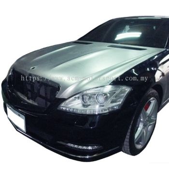 W221 SL Coupe Look Front Hood Aluminum