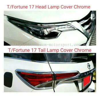 fortuner 2017 Headlamp cover &Taillamp cover(Chome)