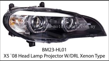 X5 E70 Headlamp projector w/drl xenon type