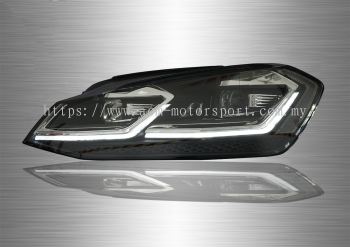Vw Golf 7(GTI) Projector LED Light Bar Head Lamp (Sequential) 14-15
