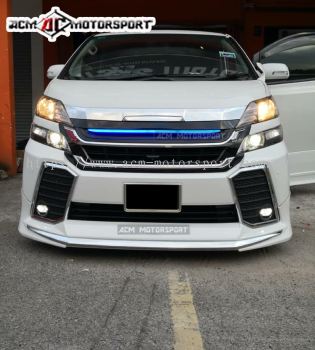 Vellfire ANH20 convert ANH30 front bumper 
