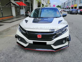 Honda Civic FC Varis Style Half Carbon Bonnet