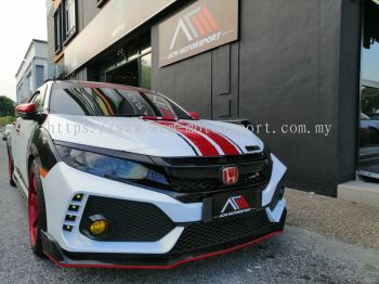 Honda Civic FC front bumper carbon scoop bodykit