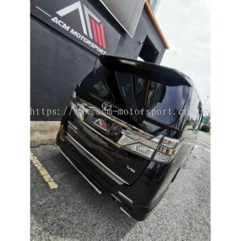 vellfire anh20 trunk lid spoiler Gred A quality bodykit