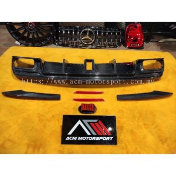 mercedes benz CLA Cla45 W117 pktz carbon fiber rear diffuser bodykit