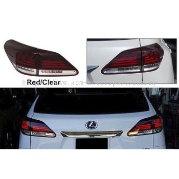 RX `09 Rear Lamp Crystal LED Red/Clear