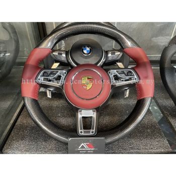 Porsche 987.1 987.2 981 958 911 carbon fiber steering wheel