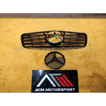 Mercedes benz w211 facelift front grill with logo