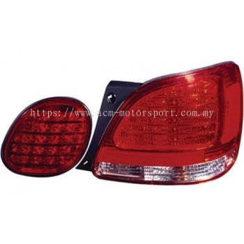 GS300 `98 Rear Lamp Crystal LED Red/Clear