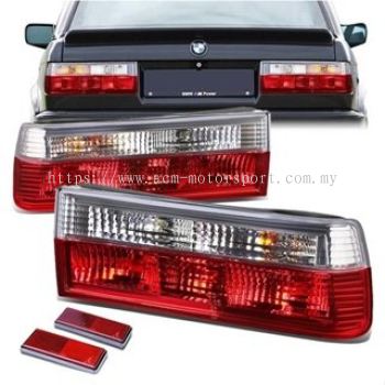 E30 `83 Rear Lamp Crystal Clear/Red