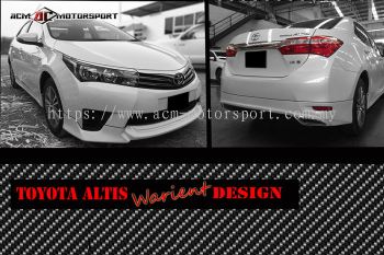 Toyota Altis 2014 Warient Design Bodykit