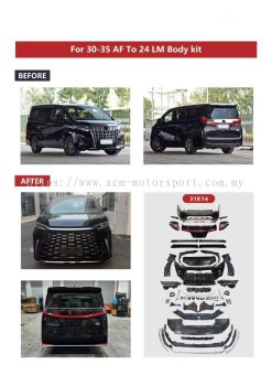 Alphard ANH30/34 AF To Lexus 24 LM bodykit conversion