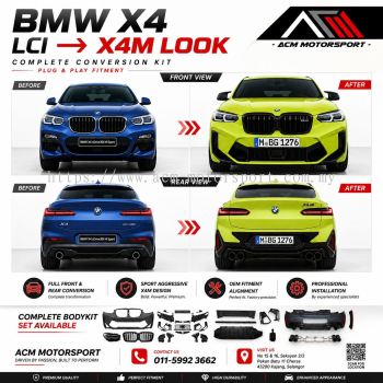 BMW X4 G02 LCI TO X4M LOOK CONVERSION KIT